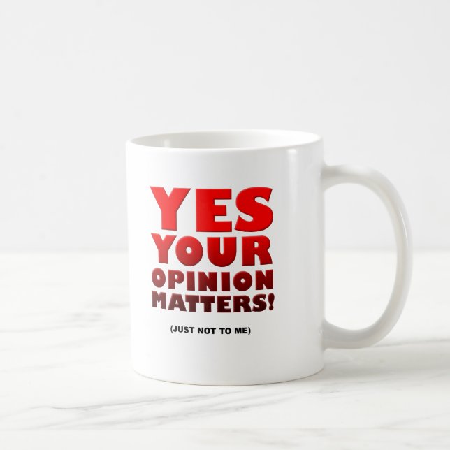 De Café Caneca Divertida Sua Opinião (Direita)