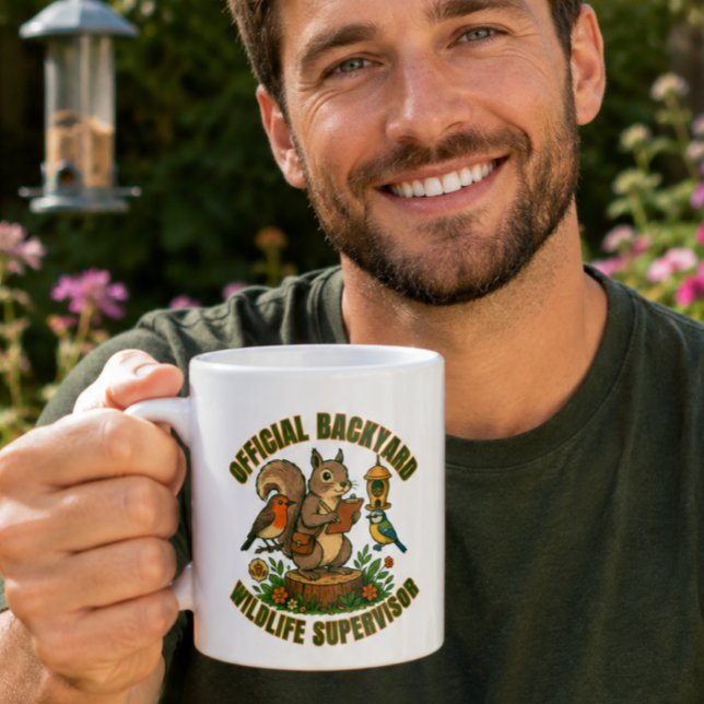 De Café Caneca Divertida Supervisor Oficial da Vida Selvag (Criador carregado)