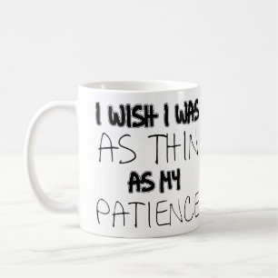 De Café Caneca Divertida Tão Fina Quanto Minha Paciência