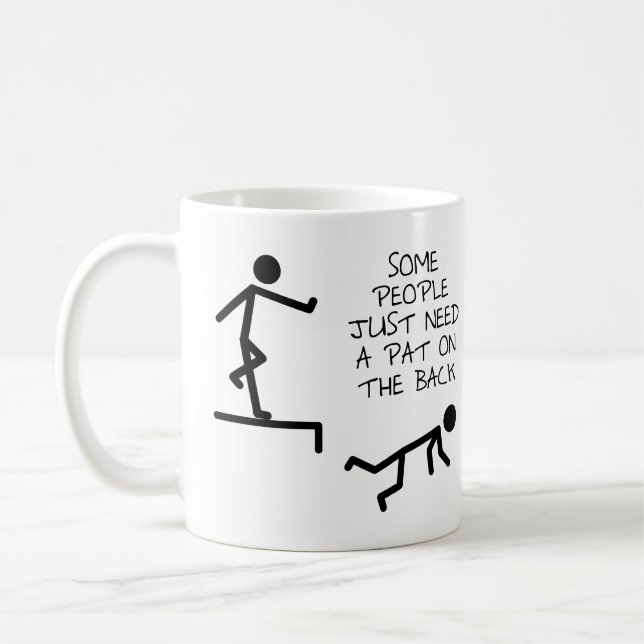 De Café Caneca Divertida Tapinha nas Costas (Esquerda)