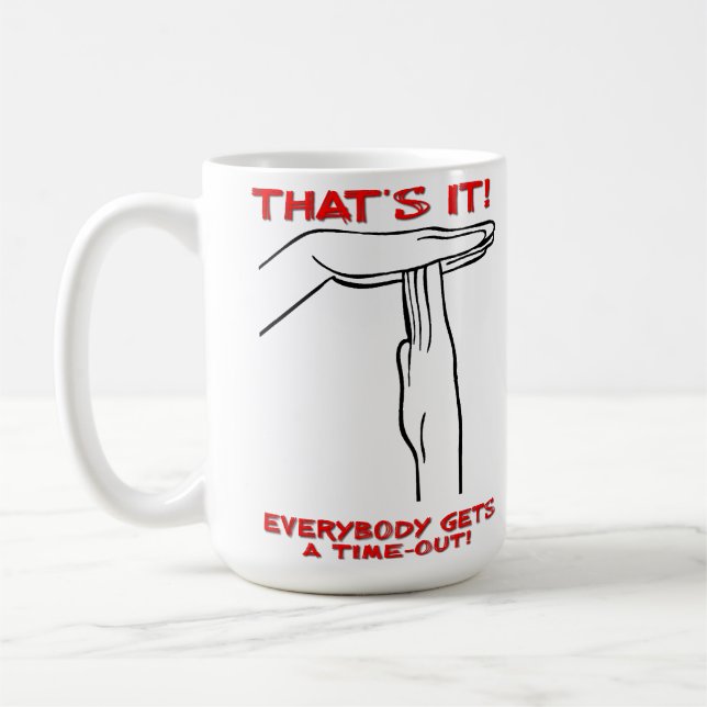 De Café Caneca Divertida Time Out (Esquerda)