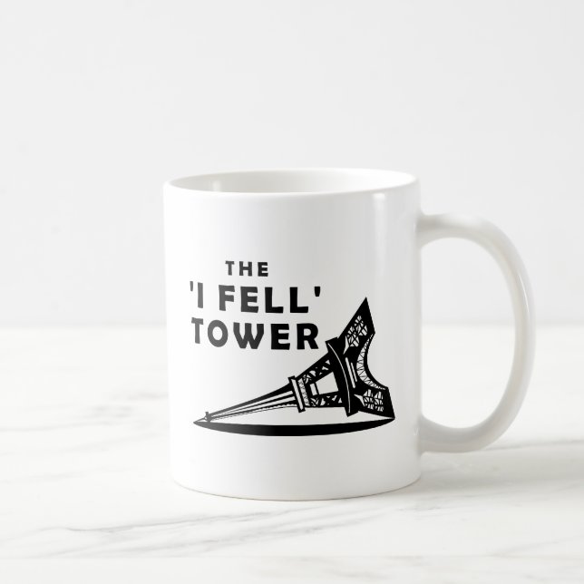 De Café Caneca Divertida Torre "Eu Caí" (Direita)