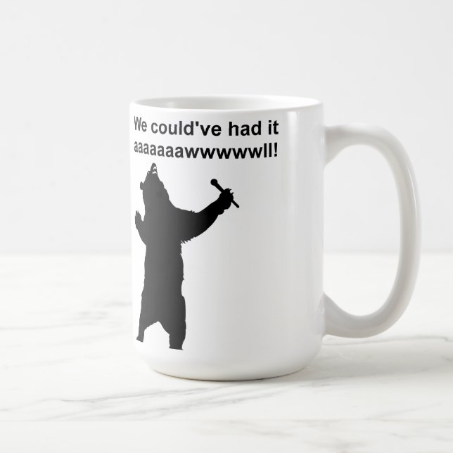 De Café Caneca Divertida Urso Cantante (Direita)