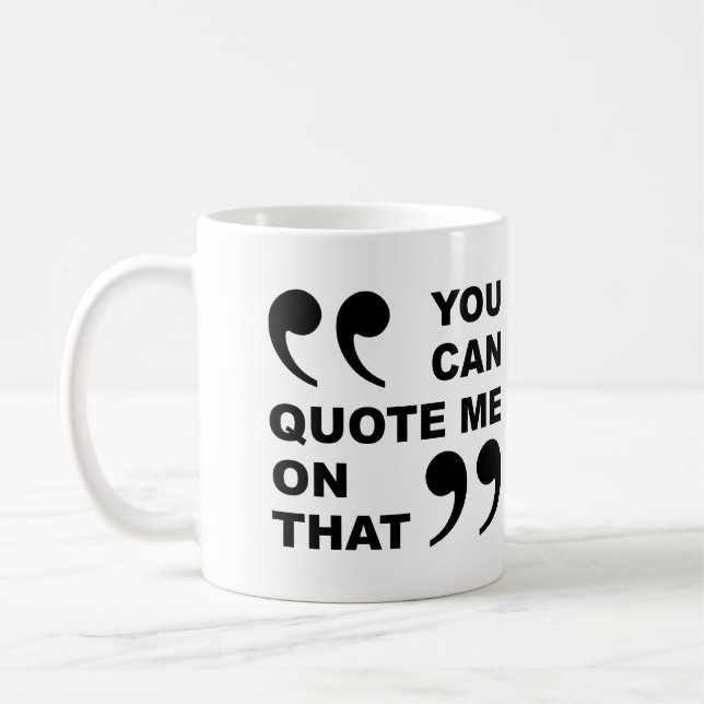 De Café Caneca Divertida Você Pode Me Citar (Esquerda)