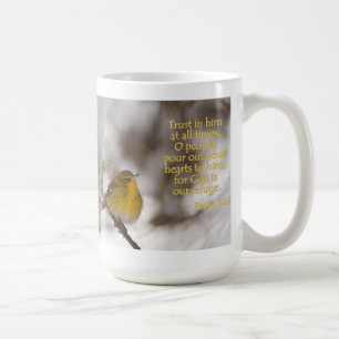 De Café Caneca do 62:8 do salmo da toutinegra do pinho