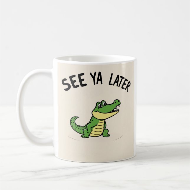 De Café Caneca do Adeus Aligator (Esquerda)