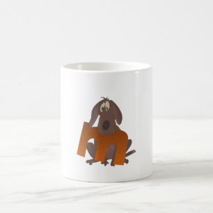 De Café Caneca do alfabeto M do cão