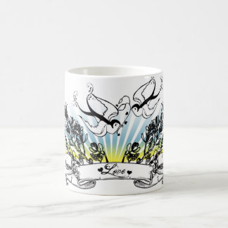 De Café Caneca do amor das andorinhas