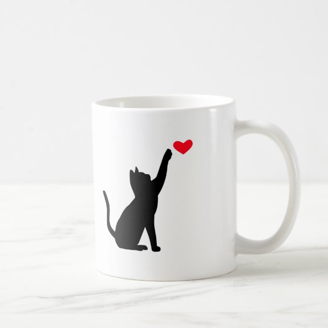 De Café Caneca do amor do gato (Direita)