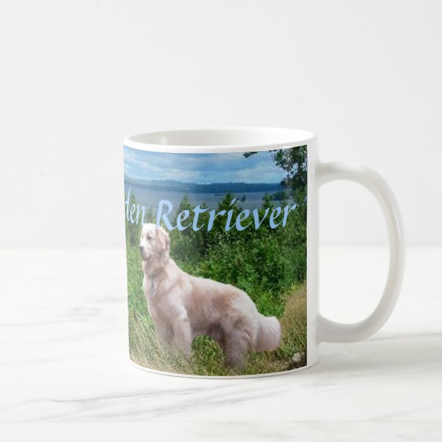 De Café Caneca do amor do golden retriever (Direita)