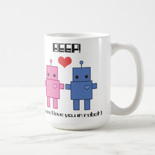 De Café Caneca do amor do robô