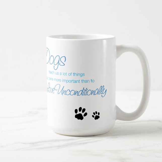De Café Caneca do amor dos cães (Direita)