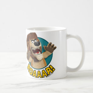 De Café Caneca do animal do leão dos desenhos animados