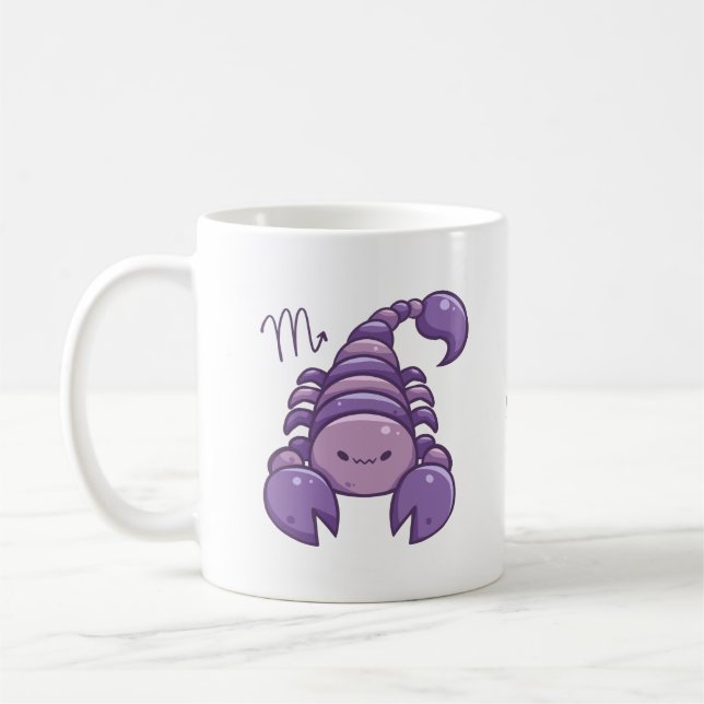 De Café Caneca do animal do zodíaco da Escorpião (Esquerda)