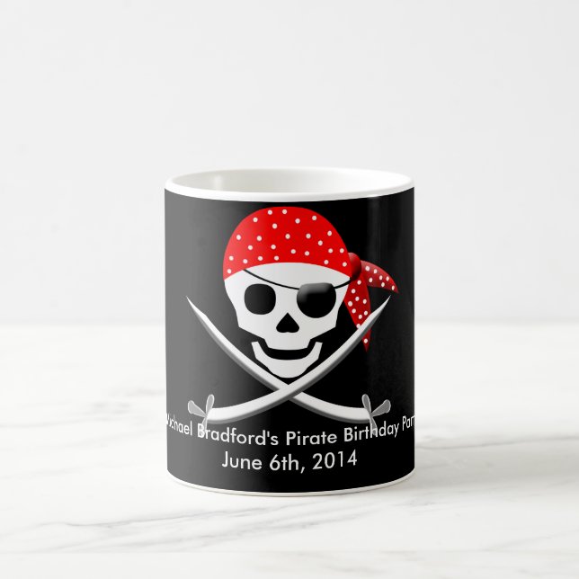 DE CAFÉ CANECA DO ANIVERSÁRIO DO PIRATA - PERSONALIZE (Centro)