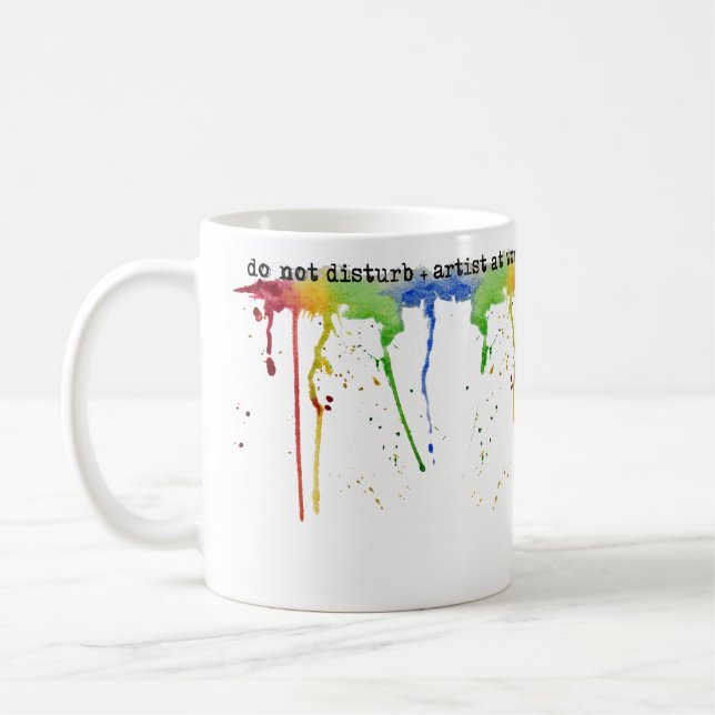 De Café Caneca do *Artist* do arco-íris da aguarela (Esquerda)