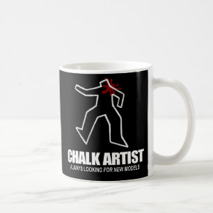 De Café Caneca do artista do giz