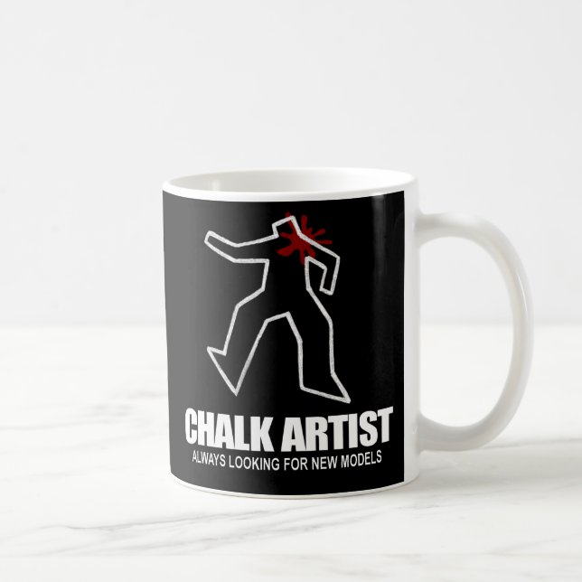 De Café Caneca do artista do giz (Direita)