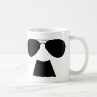 Caneca do aviador do bigode