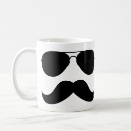 De Café Caneca do aviador do bigode