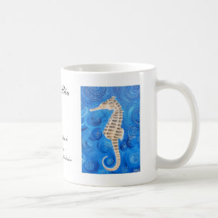 De Café Caneca do azul do cavalo marinho