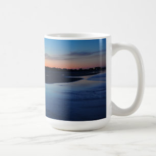 De Café Caneca do azul dos pássaros do molhe 3 da praia d