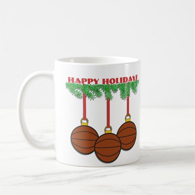 De Café Caneca do basquetebol do Natal (Esquerda)