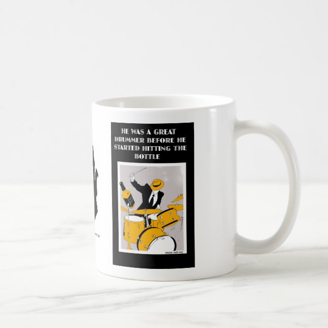 De Café Caneca do baterista (Direita)