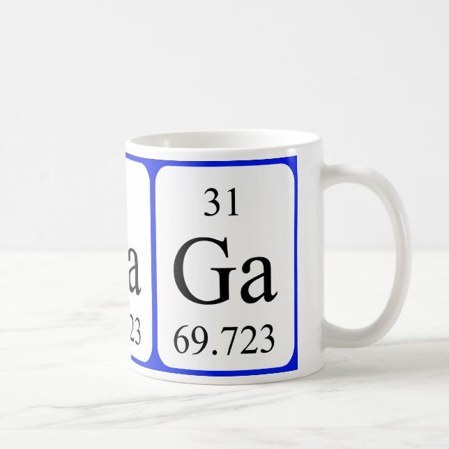 De Café Caneca do branco do elemento 31 - gálio (Direita)