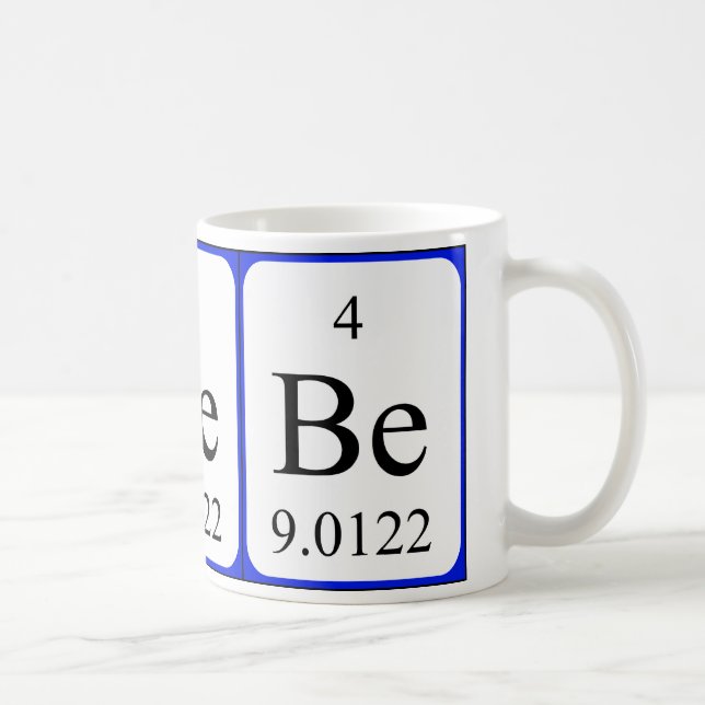 De Café Caneca do branco do elemento 4 - berílio (Direita)