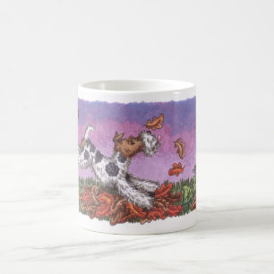 De Café Caneca do branco do outono 11oz do Fox do fio