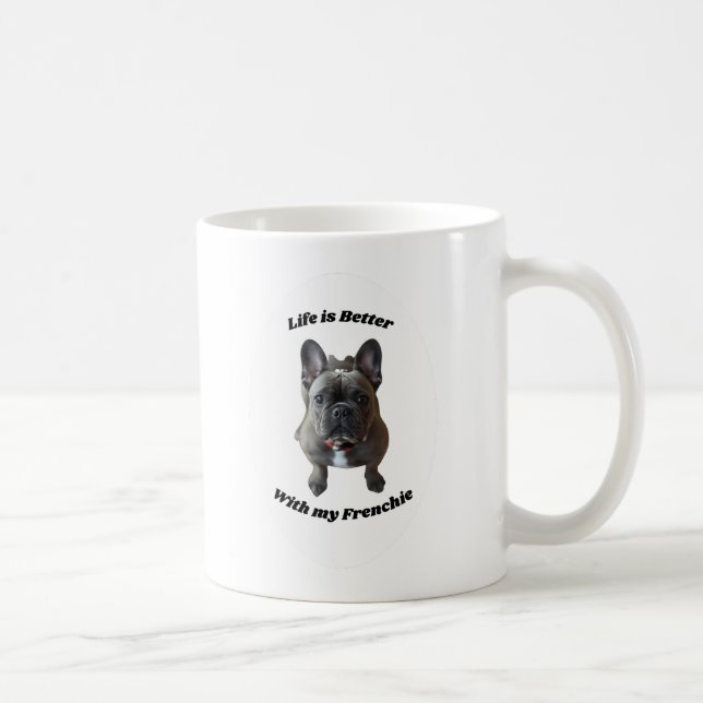 De Café Caneca do Bulldog Francês (Direita)
