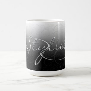 De Café CANECA do CABELEIREIRO - redemoinhos elegantes nas