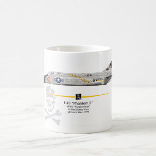 De Café Caneca do caça F-4B Phantom VF-184 "Jolly Rogres"