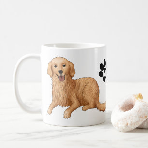 De Café Caneca do Cachorro Cartoon Cute do Retriever Doura