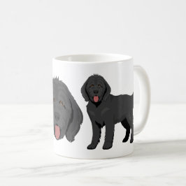 De Café Caneca do cachorro mestiço Goldendoodle