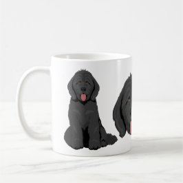 De Café Caneca do cachorro mestiço Goldendoodle