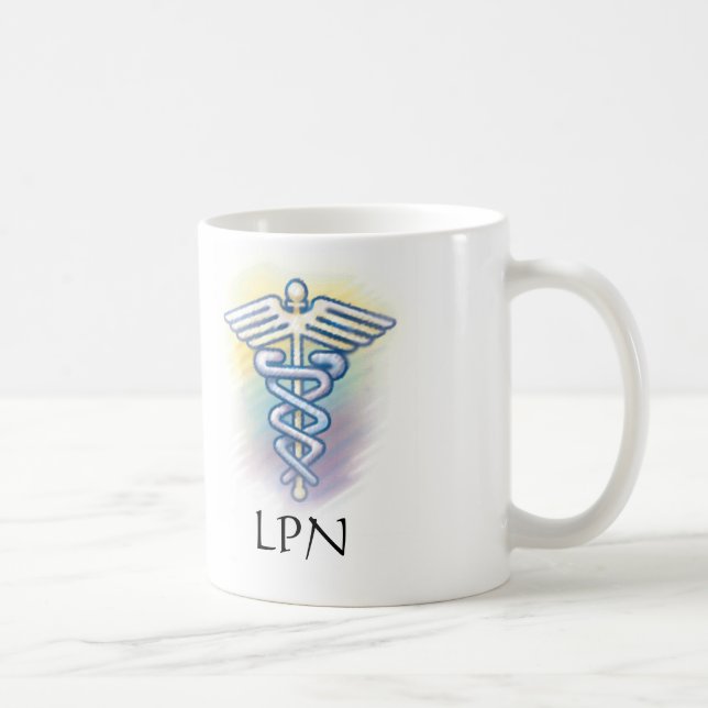 De Café caneca do caduceus LPN (Direita)
