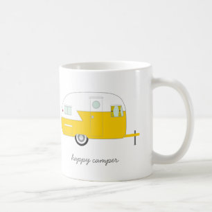 De Café Caneca do campista feliz - amarelo