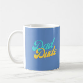 De Café Caneca do Cara do Pai Fundo Azul Claro