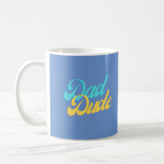 De Café Caneca do Cara do Pai Fundo Azul Claro