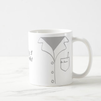 De Café Caneca do casaco do laboratório - inteiramente