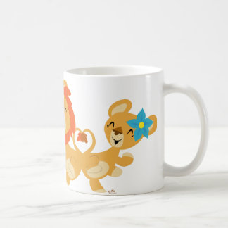 De Café Caneca do casal do leão da dança