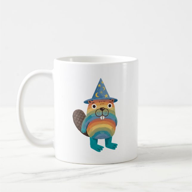 De Café Caneca do Castor Mágico Fofo (Esquerda)