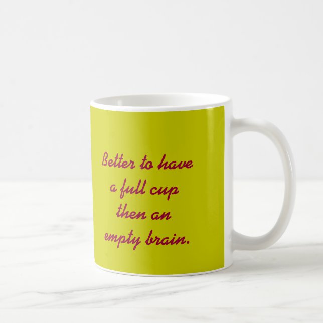 De Café Caneca do cérebro (Direita)