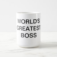 Caneca do chefe do mundo a grande