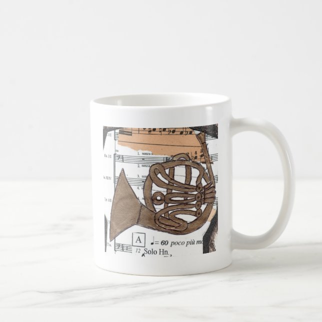 De Café Caneca do chifre (do francês) (Direita)