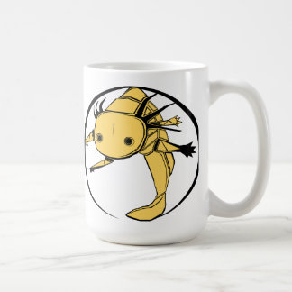 De Café Caneca do círculo do Axolotl (ouro)