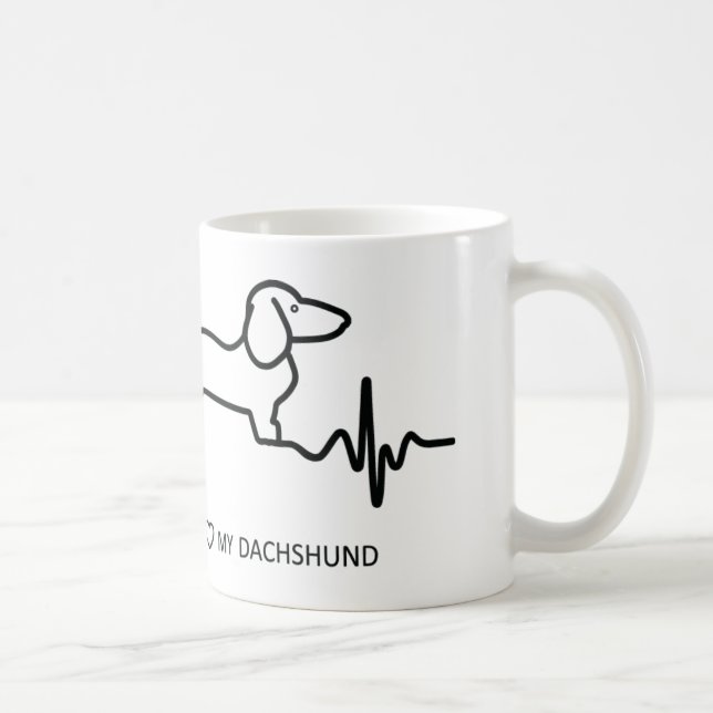 De Café Caneca do clássico da pulsação do coração do (Direita)