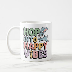 De Café Caneca do Coelho da Páscoa Vibrações Felizes Entre